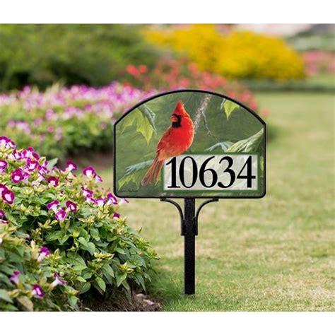 Cardinal Yard Sign | Yard Signs | Address Plaques | Yard Decor