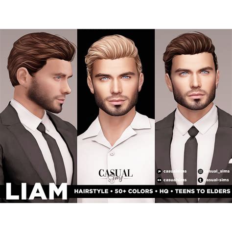 CasualSims - Liam Hairstyle - The Sims 4 Create a Sim - CurseForge