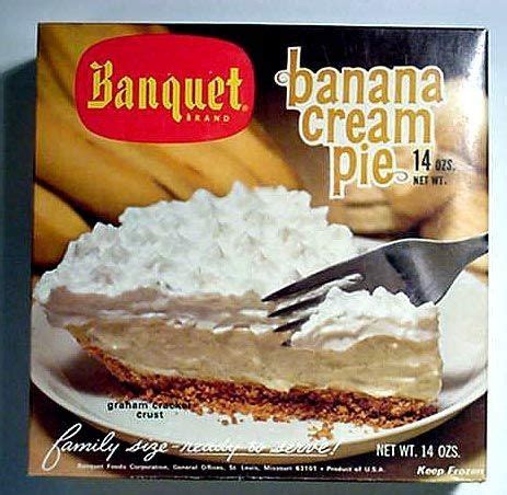 My Mom used to buy Banquet frozen cream pies back in the 1970s. They were really cheap but so ...