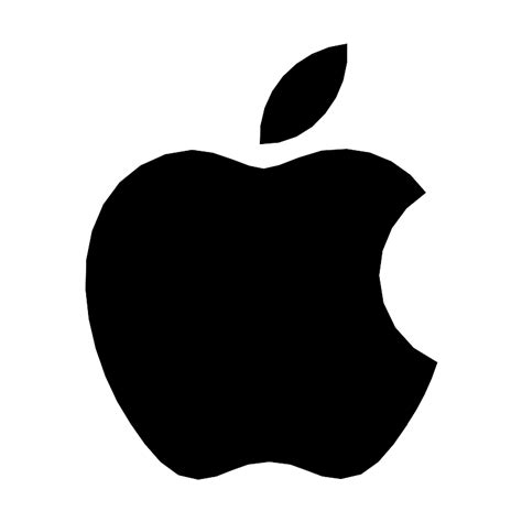 Download Apple Logo Black Silhouette | Wallpapers.com