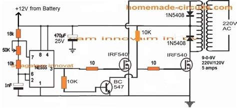 6 Best IC 555 Inverter Circuits Explored – Homemade Circuit Projects