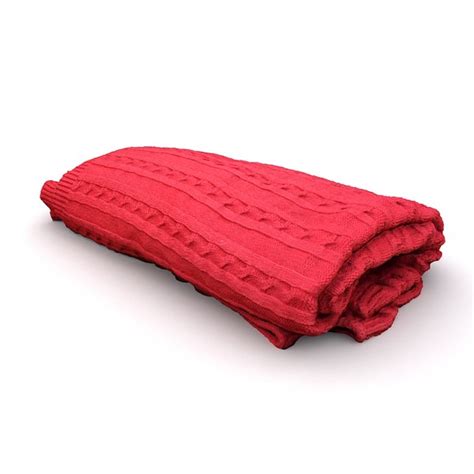 3D red blanket - TurboSquid 1169899