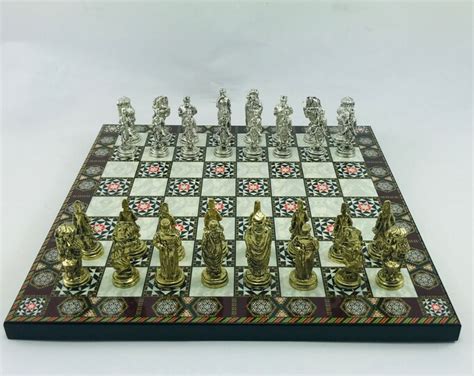 Metal Chess Set Medieval Chess Set Ottoman Empire Chess - Etsy