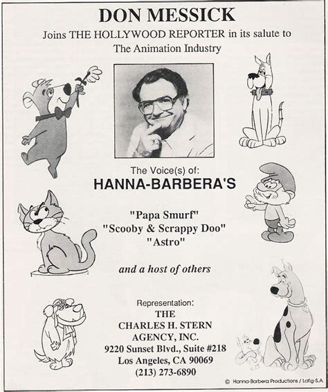 Hanna-Barbera voice actor Don Messick ad, 1989 - a photo on Flickriver