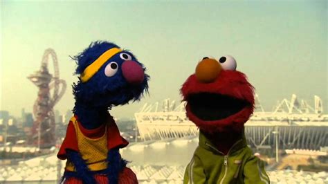 Sesame Street Muppets Elmo and Grover visit the 2012 Olympics - YouTube