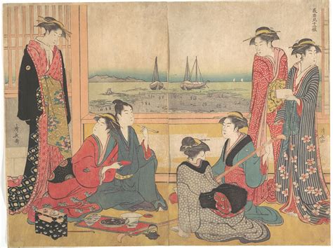 Torii Kiyonaga | Teahouse in Shinagawa | Japan | Edo period (1615–1868) | The Met