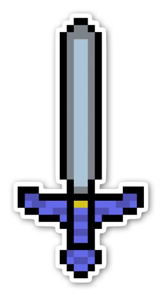 Buy Master Sword (8-bit) - Die cut stickers | StickerApp