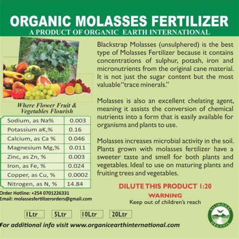 Organic Molasses Fertilizer