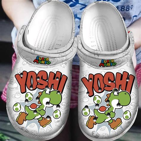 Yoshi Super Mario Crocs Crocband Clogs Shoes Comfortable For Men Women and Kids - Footwearelite ...