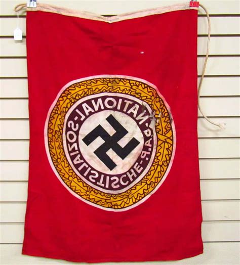 GERMAN NAZI NATIONAL SOCIALIST GERMAN WORKERS PARTY NSDAP BANNER FLAG