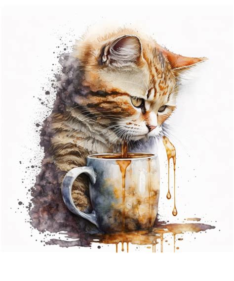 Animals Drinking Coffee