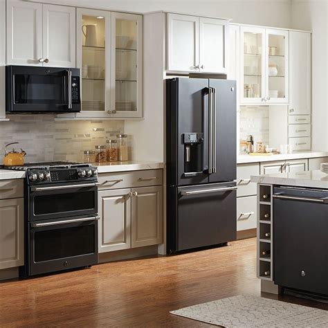 Black Stainless Steel & Slate On-Trend Appliance Finishes | 1000 | Black appliances kitchen ...