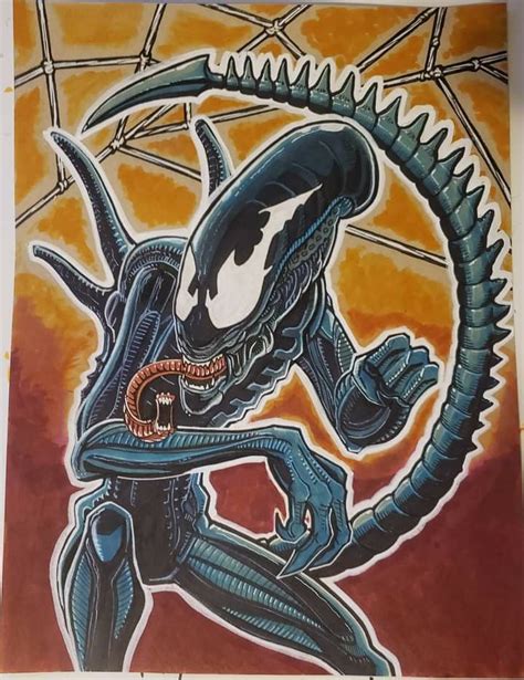 Eddie Price This original mashup of venom with the xenomorph is ready ...