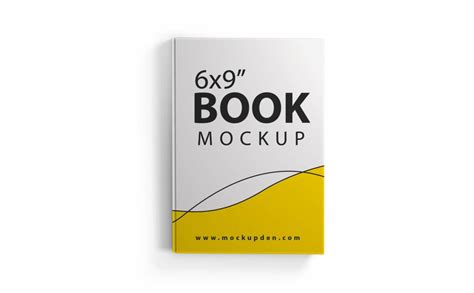 Free 6x9 Book Mockup PSD Template - Mockup Den