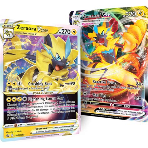 Zeraora VMAX & VSTAR - Pokemon TCG Codes