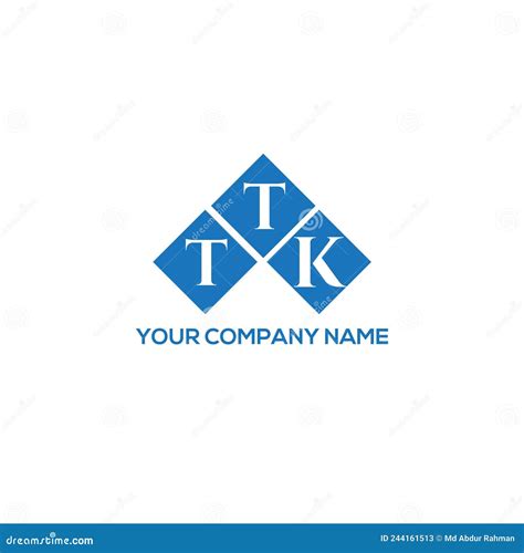 TTK Letter Logo Design on White Background. TTK Creative Initials ...