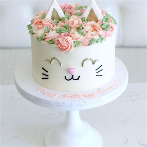 Easy cat face birthday cake - packagegross