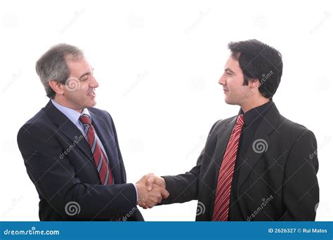 Business men shaking hands stock image. Image of happy - 2626327