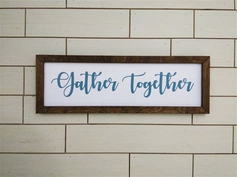 Gather Together Sign Dining Room Sign Kitchen Wood Sign | Etsy