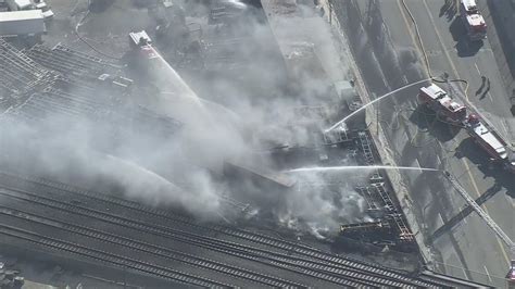 Los Angeles fire engulfs shipping containers near bottlenecked port ...