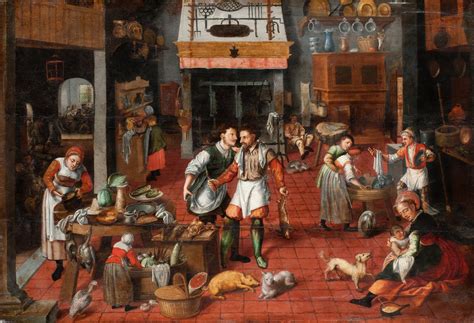 Kitchen Interior_ attributed to Marten van Cleve_~1565 | Painting, Google art project, Kitchen ...