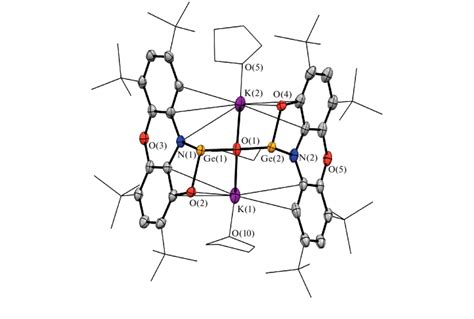 Molecular structure of complex [( Phenox APGe) 2 O][K 2 (THF) 3 ]... | Download Scientific Diagram