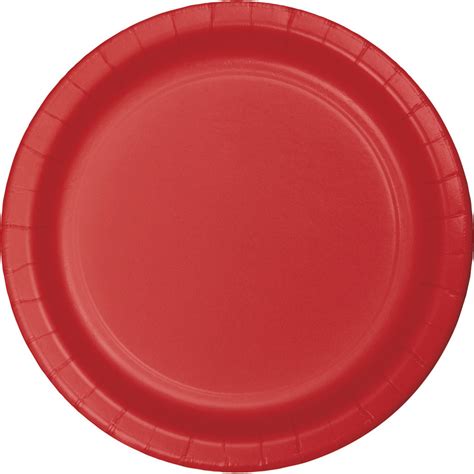 Club Pack of 240 Classic Red Disposable Paper Party Banquet Dinner Plates 9" | Christmas Central