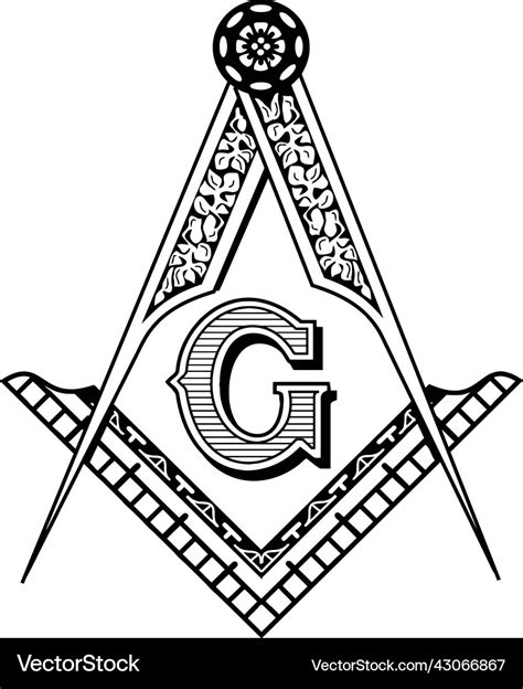 Masonic logo clip art Royalty Free Vector Image