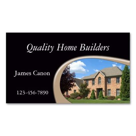 New Home Construction Business Card | Construction business cards, New home construction ...