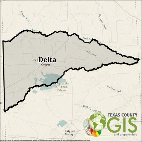 Delta County Shapefile and Property Data - Texas County GIS Data