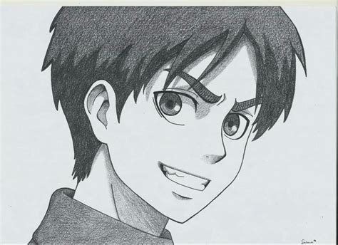 Eren drawing | Anime sketch, Anime drawing styles, Anime canvas art