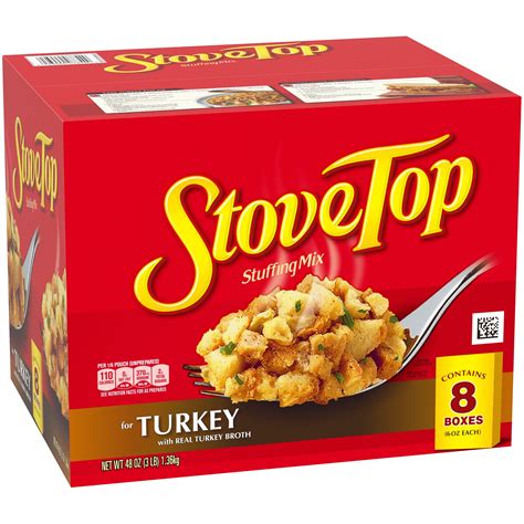 Kraft Stove Top Turkey Stuffing Mix, 48.0 oz (Pack of 8) - Walmart.com ...