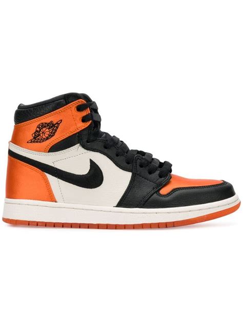 Jordan Jordan 1 Satin Shattered Backboard Sneakers - Farfetch | Orange jordan, Jordan shoes ...