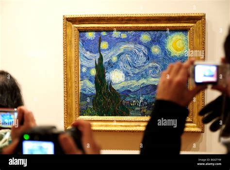 The Starry Night by Vincent van Gogh,1889, MOMA, Museum of Modern Art, New York City Stock Photo ...