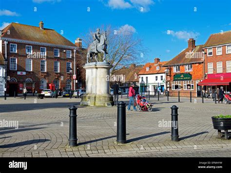 The Square in the centre of Petersfield, Hampshire, England uk Stock ...