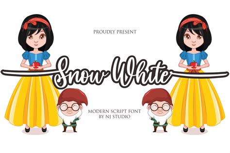 Snow White Font | NJ Studio | FontSpace