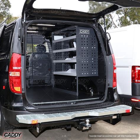 Hyundai iLoad Galvanised Rear Step and Tow Bar - Caddy Storage Systems