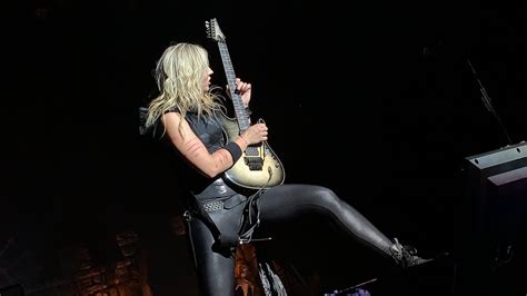 Nita Strauss guitar solo (front row view) - YouTube