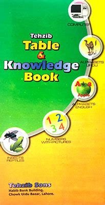Knowledge & Table Book - Tehzib Sons