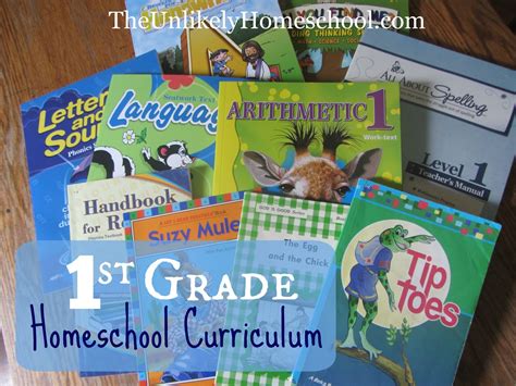 The Unlikely Homeschool: 1st Grade Homeschool Curriculum