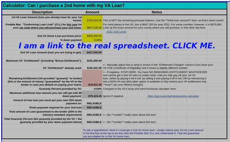 VA Loan 2nd home purchase calculator for lenders and home buyers | GabrielStaples.com