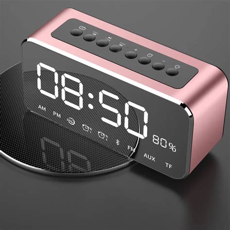 Large number display Desktop LED Digital Alarm Clock with Wireless ...