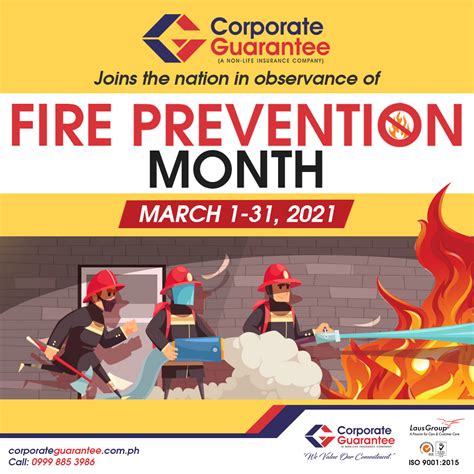 Fire Prevention Month: March 1-31, 2021 - Corporate Guarantee