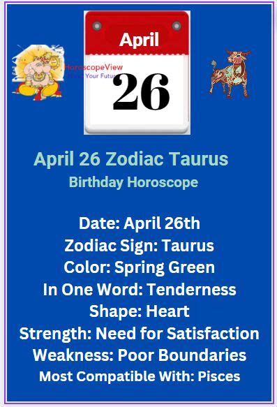 April 26 Zodiac Sign Taurus Traits, Compatibility and More