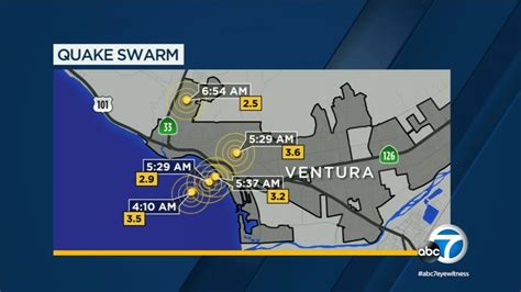 Ventura earthquakes: 5 separate temblors hit area within 3 hours - ABC7 San Francisco