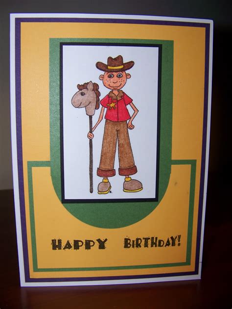 Made by Jacqueline: Cowboy Birthday Card