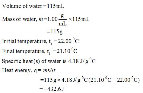 The specific heat of water is 4.18 J/(g⋅∘C). Calculate the molar heat capacity of water - Home ...