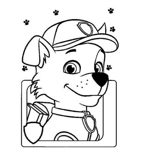 Cool Rocky Paw Patrol Coloring Page - Free Printable Coloring Pages for ...