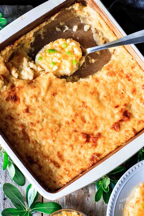 Southern Cheese Grits Casserole | Savor the Flavour