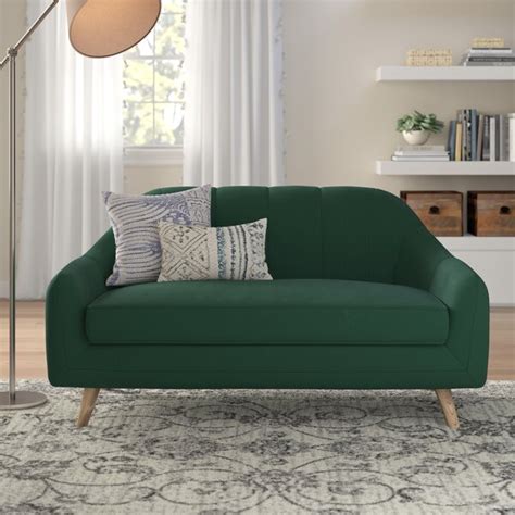 Comfy Overstuffed Loveseat | Wayfair